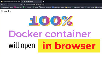 docker container access from browser in windows 10 ,  if you are not able to access try this