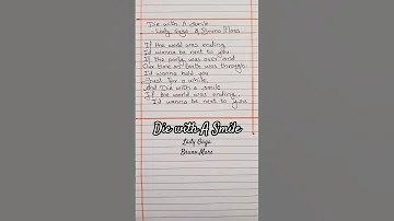 Die With A Smile Lyrics Lady Gaga Bruno Mars Diewithasmile Songlyrics 