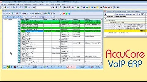Accucore Telecom ERP system features - part 2