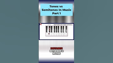 Semitones and Tones Explained Simply