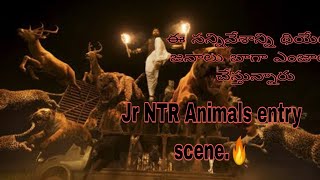 RRR animals scene Theatre public Full enjoy JrNTR Animals Entry | Jr NTR | Jr NTR Fans Club | #jrntr