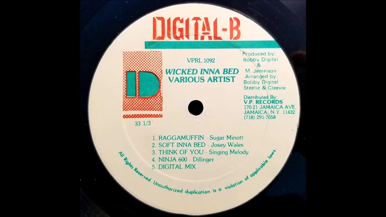 Dillinger - Ninja 600 - Digital B LP (Wicked Inna Bed Riddim) 1990