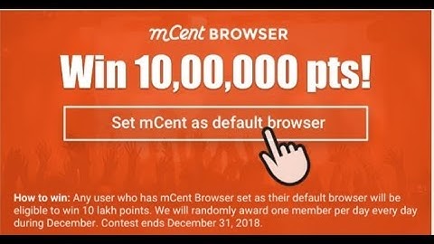 New Update💰 Mcent Browser💰 Giveway from 🤗10Lakh🤑 Point [ Scrat Trick ]