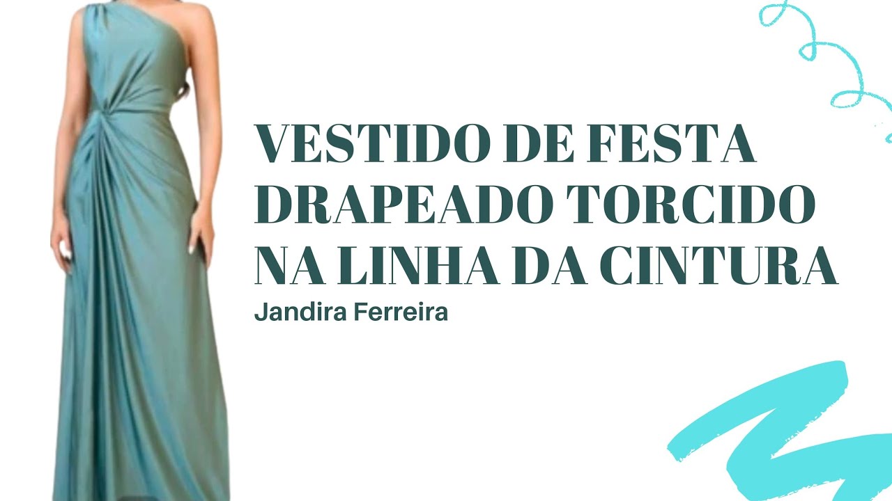 Como Fazer modelagem vestido de festa drapeado