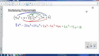 Polynomials: Multiplying