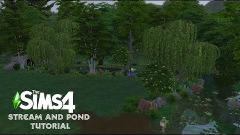 Lets Build a Stream and a Pond in the Sims 4