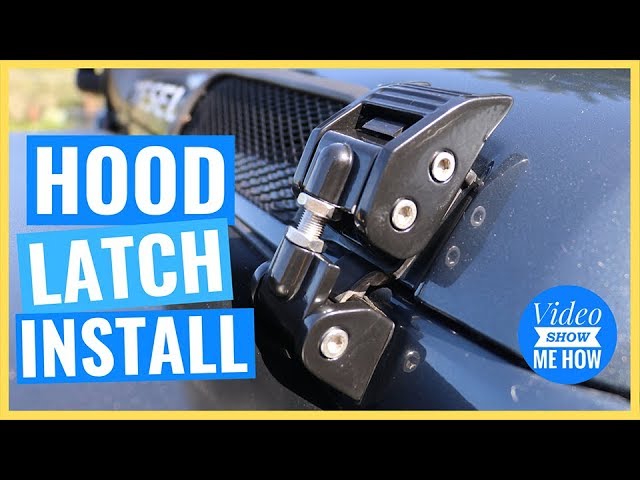 How to Install Rugged Ridge Hood Latch on a Jeep Wrangler JK - Jeep  Accessory
