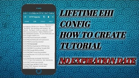 How to Create lifetime Ehi config