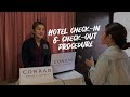 Hotel check-in & check-out procedure