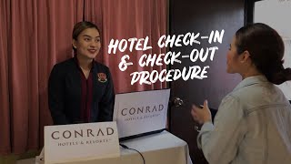 Hotel check-in & check-out procedure