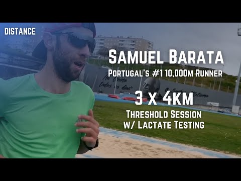 Samuel Barata - Threshold Workout (3x4km) including Lactate Testing
