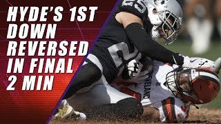 ... the oakland raiders defeated cleveland browns 45-42 in overtime on
a matt mccrane field goal. jon gruden...