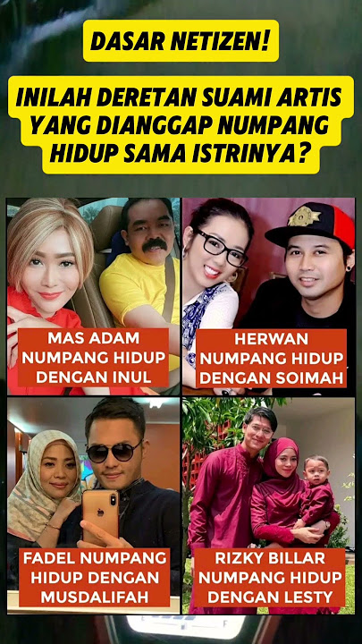 Dasar Netizen! Ini Deretan Suami Artis Yang Dianggap Numpang Hidup Sama Istrinya? #flyxo