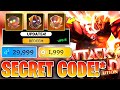 ⚠️New!💥CODE⚠️ ATTACK ON TITAN REVOLUTION ROBLOX CODES 2026 - ATTACK ON TITAN REVOLUTION CODES