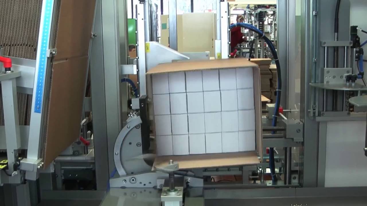 Kartonverpacker / Casepacker oli 310 + olimat 3D