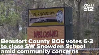 Beaufort County BOE votes 6-3 to close SW Snowden School amid community concerns