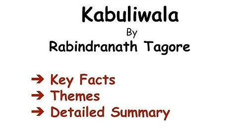 Kabuliwala by Rabindranath Tagore Summary in Hindi/Urdu |Themes | Key Facts |  Detailed Summary|
