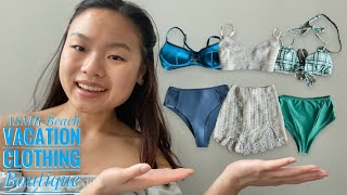 ASMR Beach Vacation Clothing Boutique 🏝️ (Fabric Sounds & Measuring)