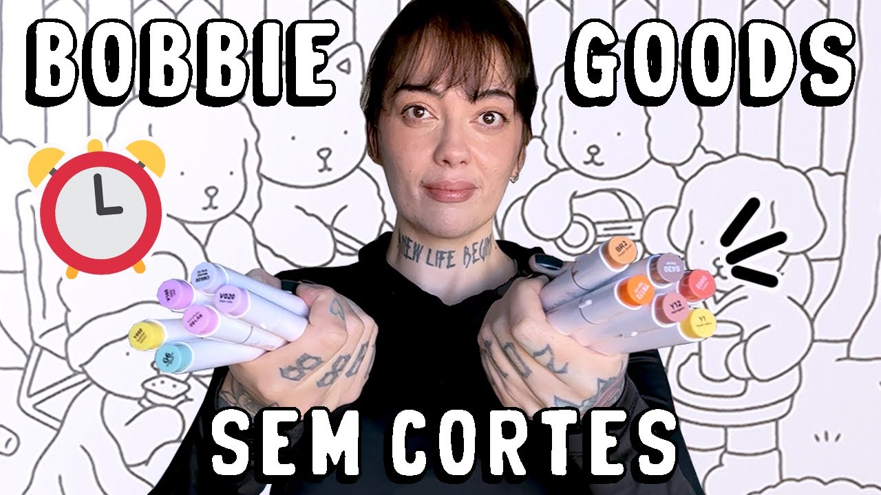 PINTANDO UMA PÁGINA DE BOBBIE GOODS SEM CORTES! - quase um ASMR!