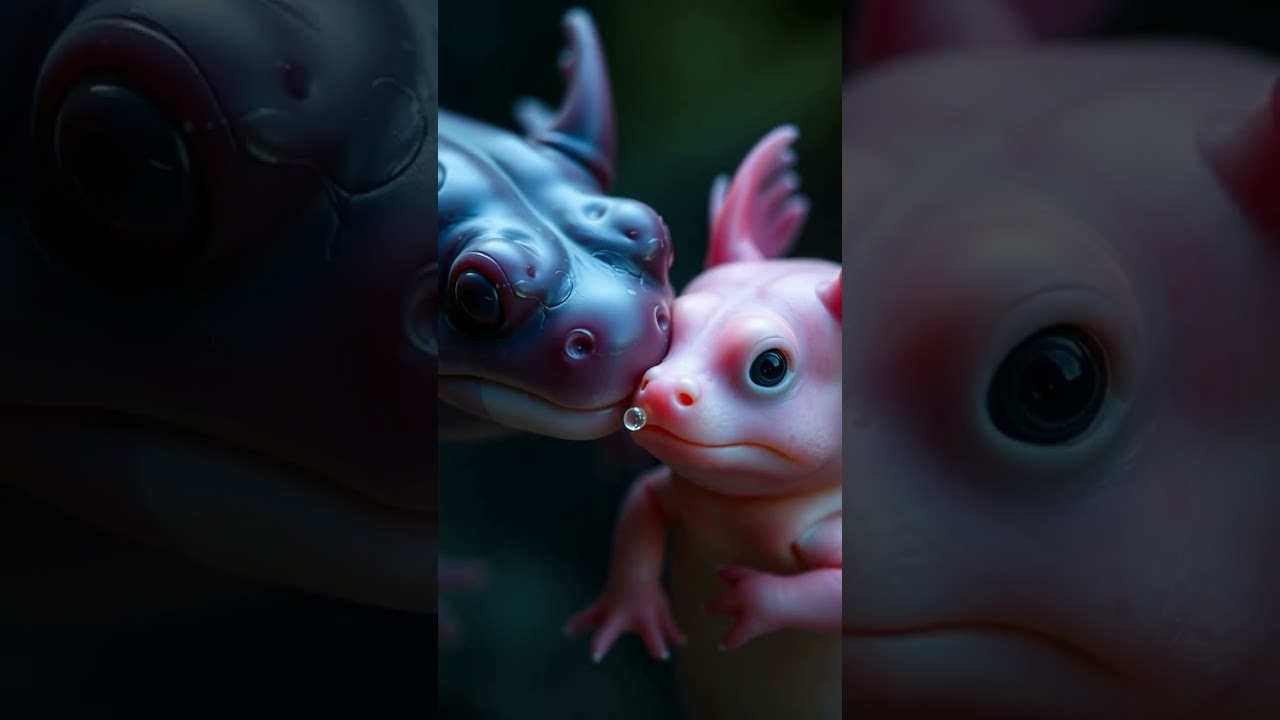 Moonlit Courtship of the Axolotls: A Quiet River Romance