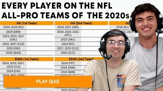Can we name EVERY PLAYER from the NFLs All-Pro Teams of the 2020s ft BDGE NFL Sporcle