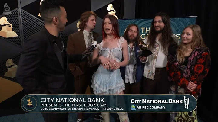 WET LEG Checks In At The CNB "First Look" Cam At The 2024 GRAMMYs Premiere Ceremony
