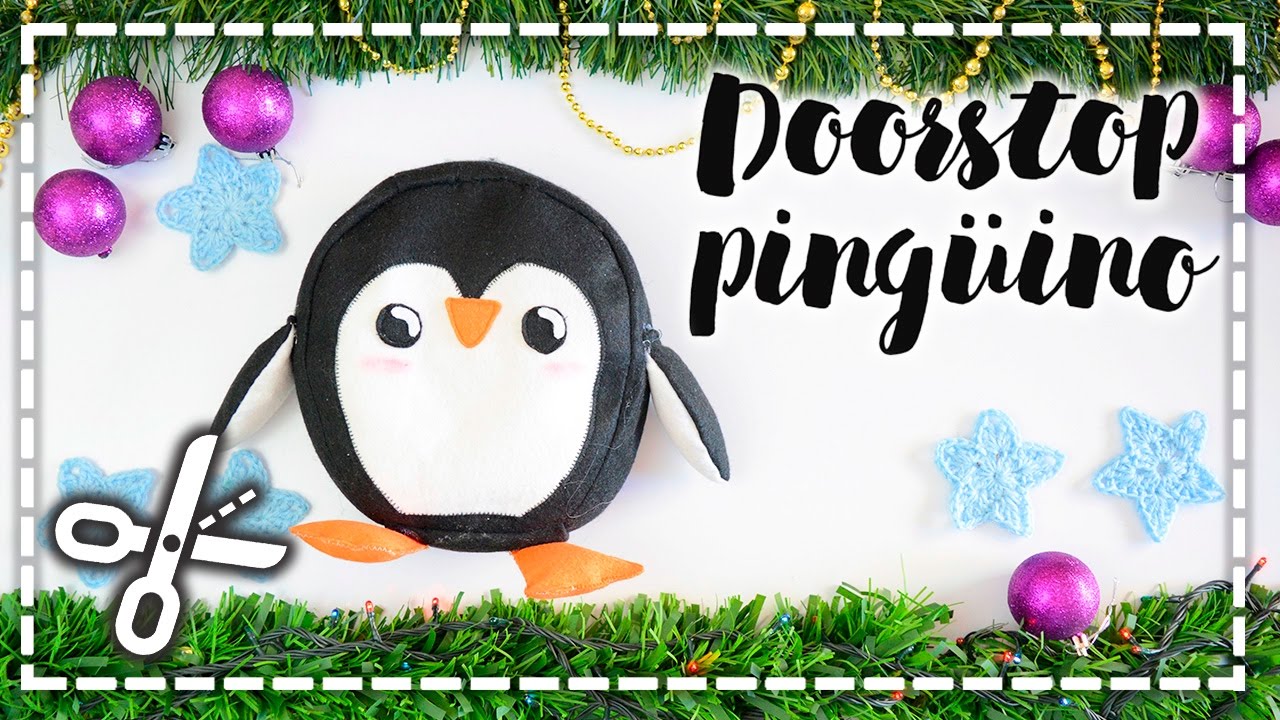DIY Doorstop Pingüino - Tope para puerta