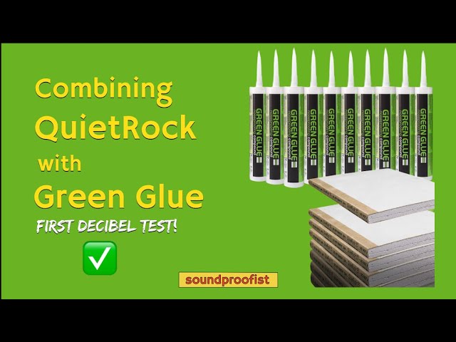 See how Quietrock and Green Glue work together to soundproof your walls!  (first test) 