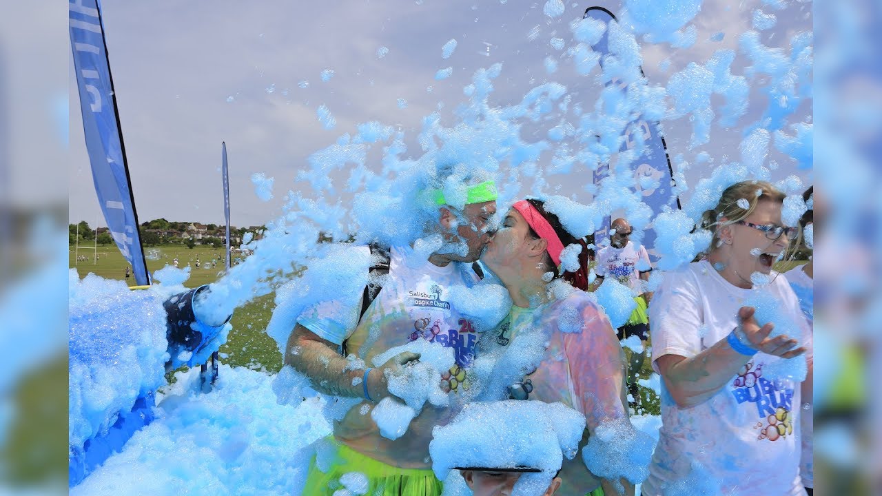 The Bubble Rush Has Raised Over £22,000 For The Salisbury Hospice Charity
