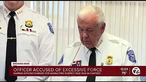 Warren police officer charged for assaulting suspect in custody