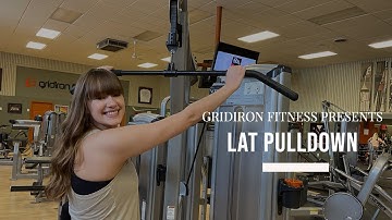 Cybex LAT PULLDOWN - Gridiron Fitness Tutorial