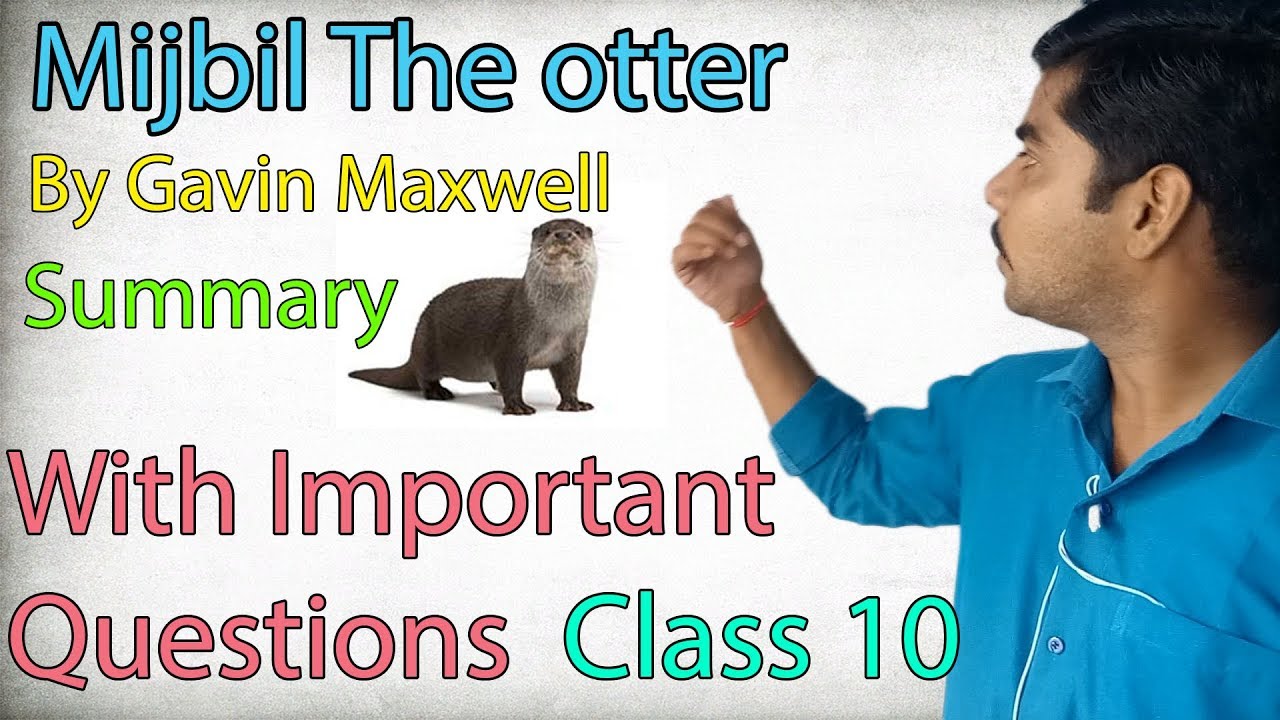 Mijbil the Otter Summary Class 10 English