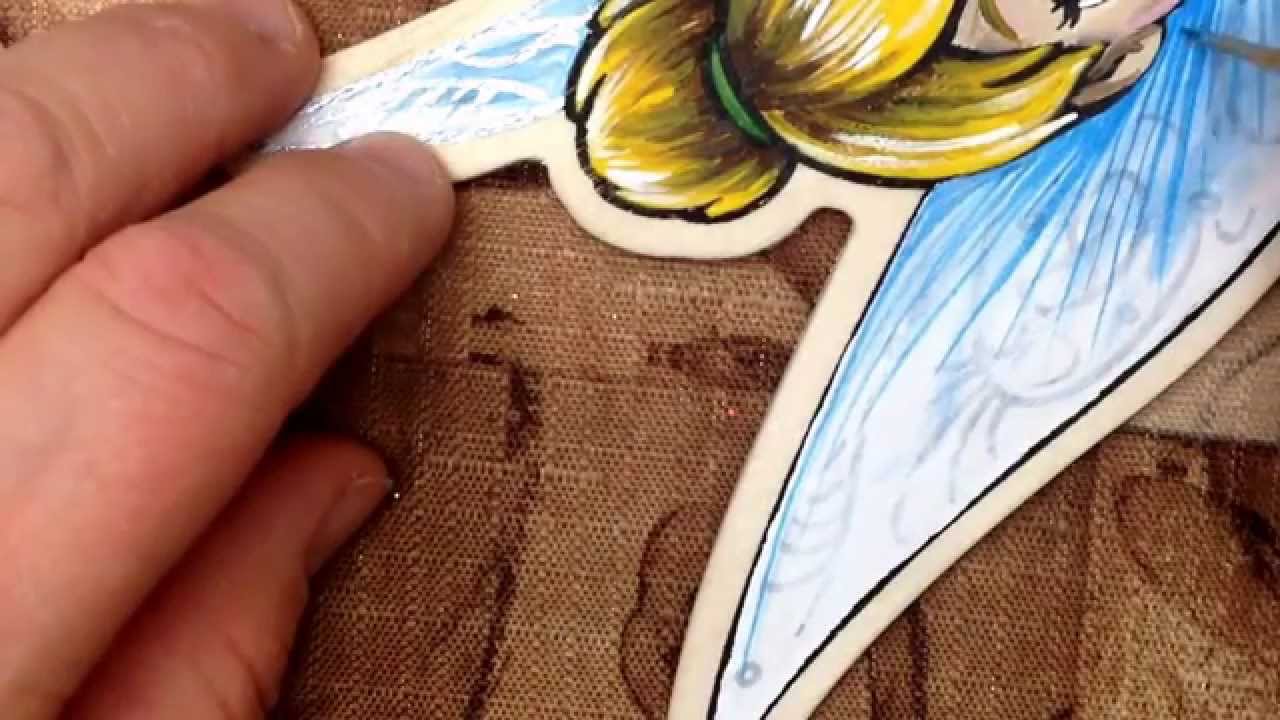 Tinker bell balsa wood paint by Christine Rietsch part 4 YouTube