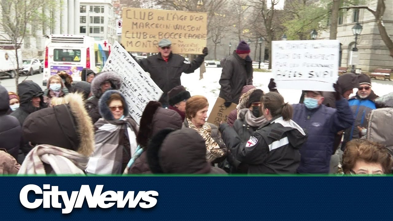 Montreal seniors protest possible bocce club closure