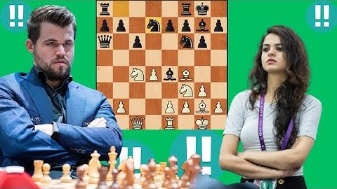 Super Hero Magnus carlsen vs Tania sachdev 36