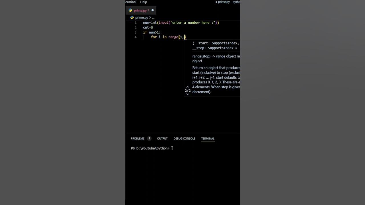 Check Whether Number is Prime or Not in Python #shorts #trending # ...