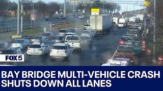 US50 Bay Bridge multivehicle crash shuts down all lanes