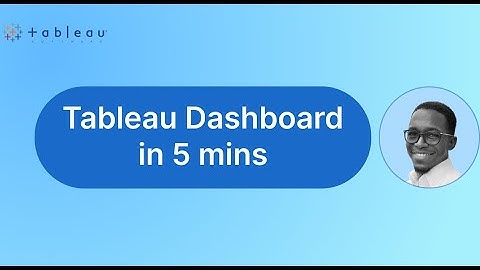 Tableau for beginners: Dashboard in 5mins.
