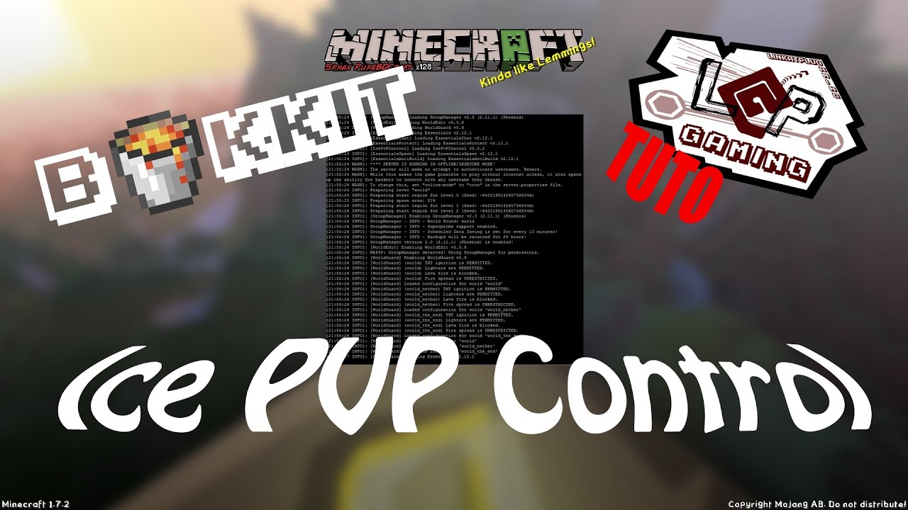 Tuto Minecraft Plugin Ice Pvp Control / Bukkit 1.6.2/1.6.4 [FR] - YouTube