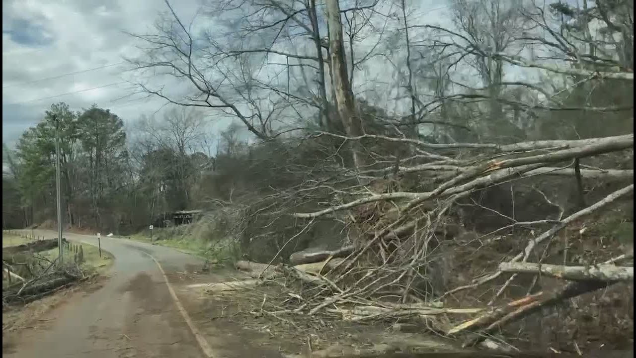 Widespread destruction near Black Creek Park in Fultondale