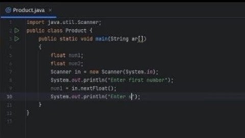 Products Of Two Numbers Program In Java | Write A Java Program That Take Two Numbers  Input In Java