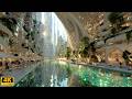 A Walk Through a Futuristic City ✨ A Quiet World of Water, Nature & Light (4K)