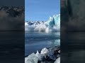 سقوط جليد جبلي مخيف 
