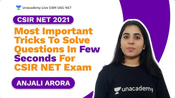 Most Important Tricks To Solve Questions in Few Seconds For CSIR NET Exam|Physics| Anjali| Unacademy