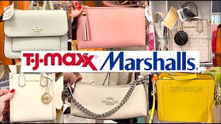 HUGE PURSE SHOPPING AT TJ MAXX & MARSHALLS SHOP WITH ME 2024 | DESIGNER HANDBAGS SHOPPING, NEW FINDS