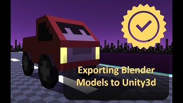 Exporting Blender Models to Unity3d