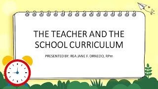 LESSON 14-15 - ENHANCED TEACHER EDUCATION CURRICULUM ACHORED ON OUTCOME-BASED EDUCATION