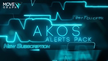 TOP Animated Twitch Alerts with Sound 💯  BLUE pack