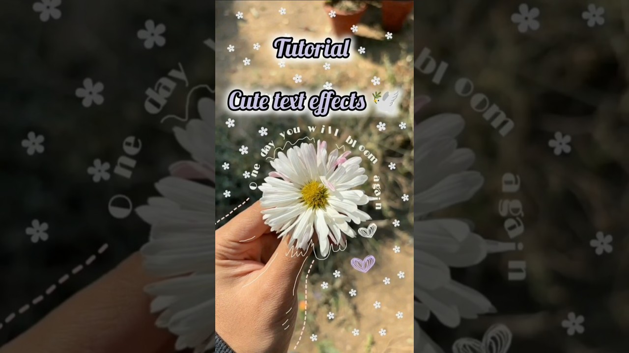 How to add aesthetic text on photos ||Aesthetic text hack 🎀Tutorial cute text effect🎀🌷