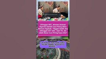 Ditinggal ART.momen soimah ngomel sambil cuci piring bikin netizen ngakak #soimah